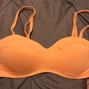 Neon orange bathing suit top
